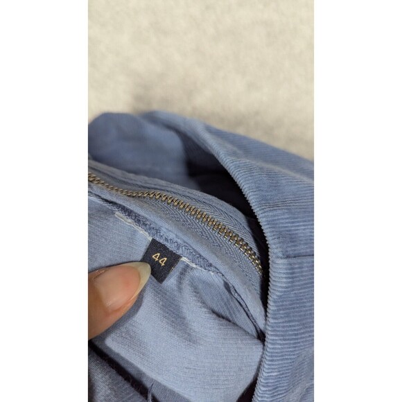 Piazza Sempione Women Pants Size 44 Audrey Crop Corduroy Tapered Side Zip Luxury - Picture 6 of 11
